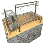 Tagwood BBQ09SS Built-In Insert Santa Maria Argentine Grill + 60 Firebricks Bundle | GW STORE