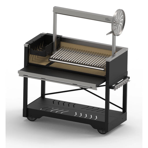 Nuke Puma Black santa maria grill with wheels on a white background