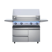 42" Eagle One Super Premium Gas Grill w/ Black Glass Infrared Rotisserie Burner & Sear Zone - (On Grill Base) B Stock | GW STORE