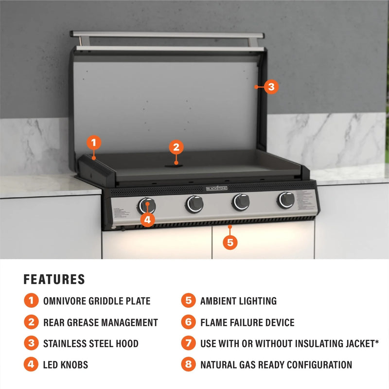 Blackstone 36-Inch Natural Gas Drop-in Griddle with Hood | GW STORE