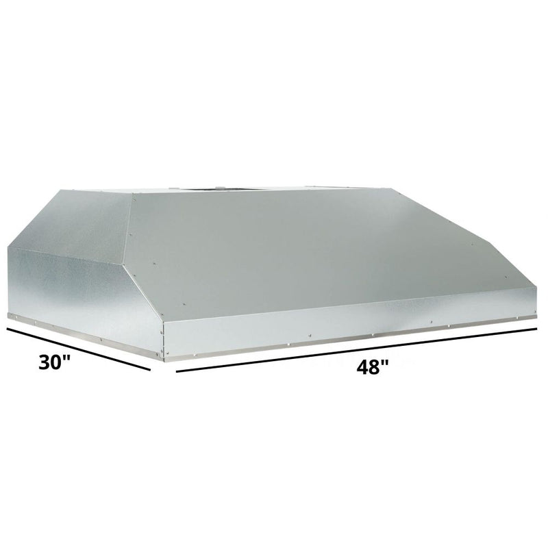 Coyote C1LINER36 36-Inch Stainless Steel Outdoor Hood Insert w/ Internal 1200 CFM Blower Motor