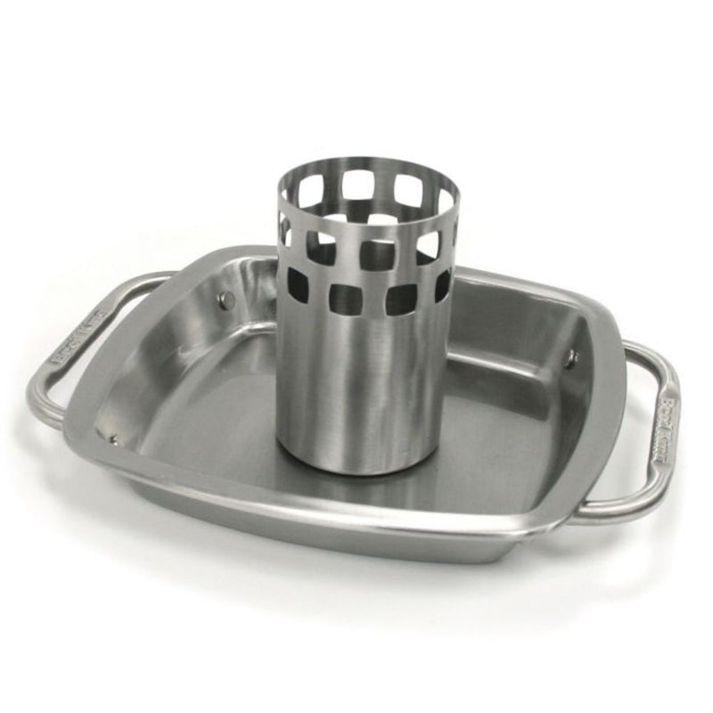 Broil King 69133 Stainless Steel Chicken Roaster with Pan