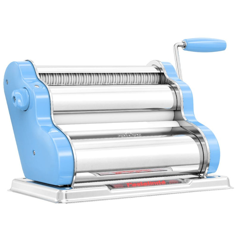 Pastalinda Classic 260 Pasta Maker Machine with  Hand Crank and Two Clamps