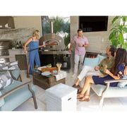 Alfa Futuro 4 Pizze Gas-Fired Pizza Oven - Silver Black | GW STORE