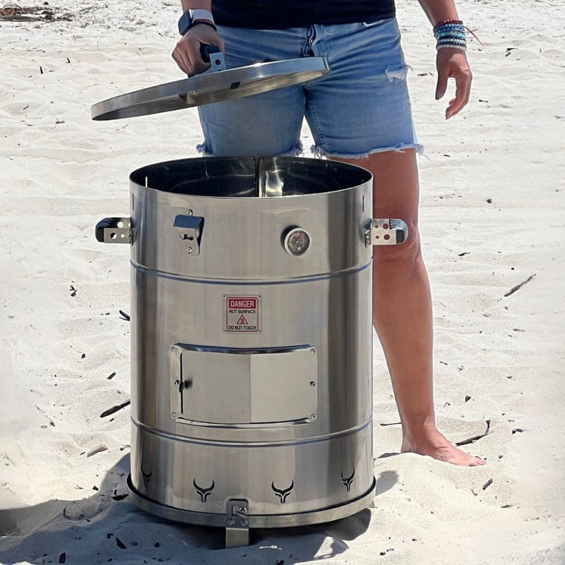 J Barrel Smoker Angus Medium Charcoal Smoker Barrel