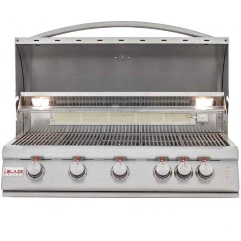 Blaze 40-Inch 5-Burner LTE Gas Grill with Rear Burner & Lighting System