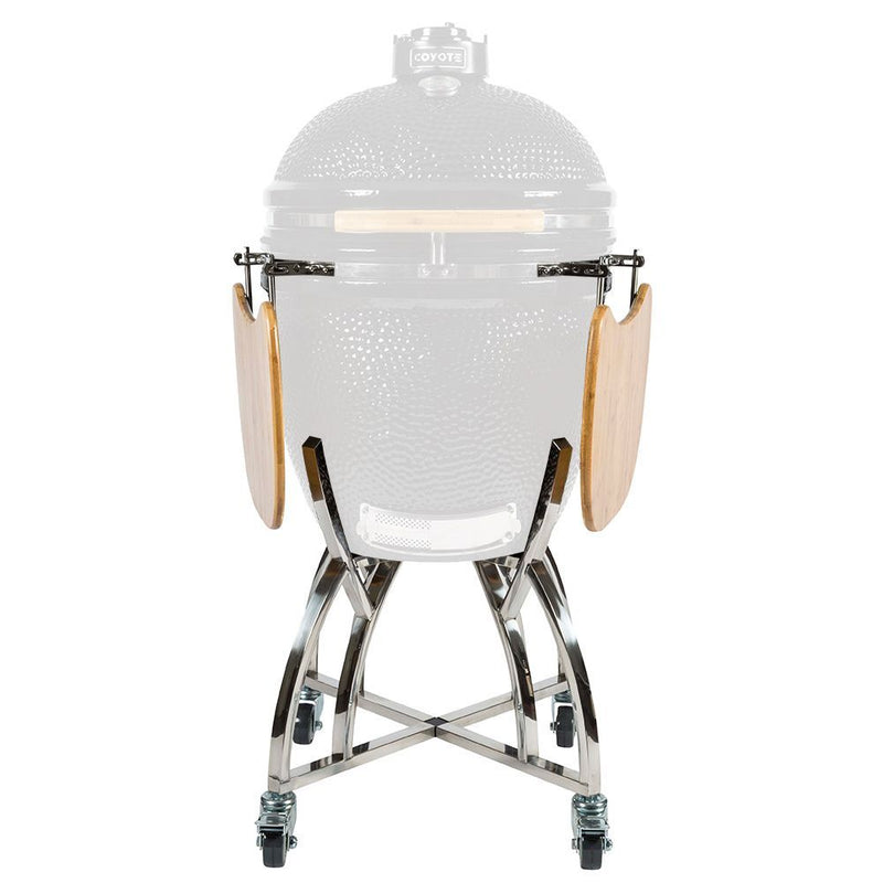 Coyote C1CHCS-CT Asado Smoker Stand with Side Shelves