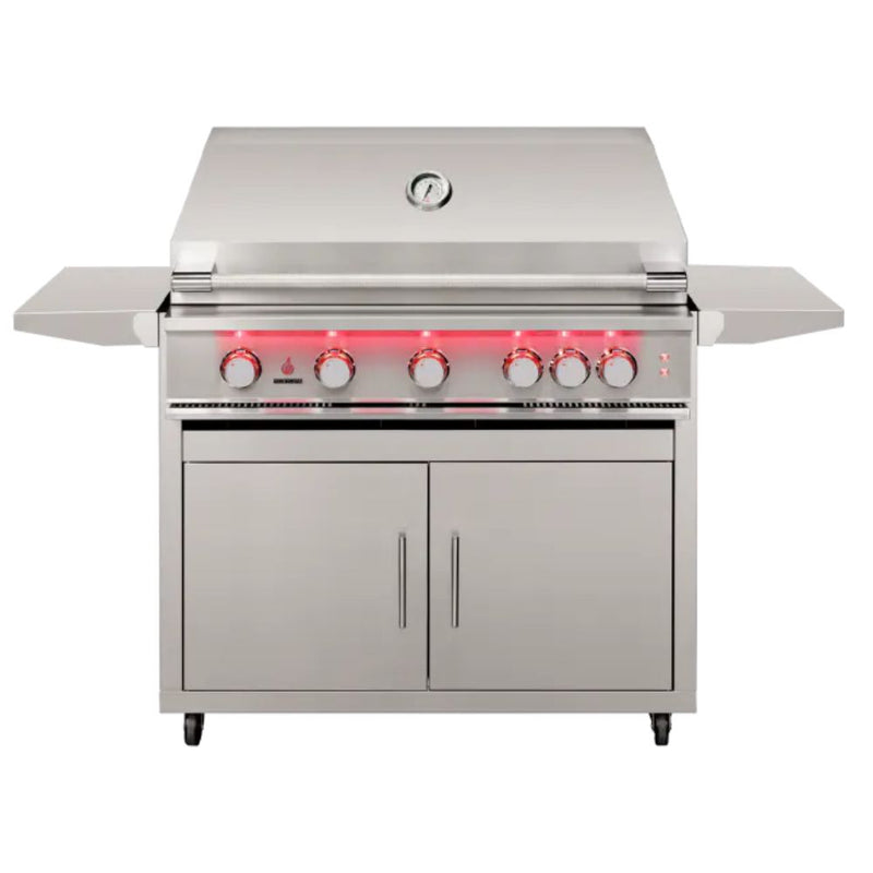 TrueFlame 40-Inch Freestanding Gas Outdoor Grill with Free Cover