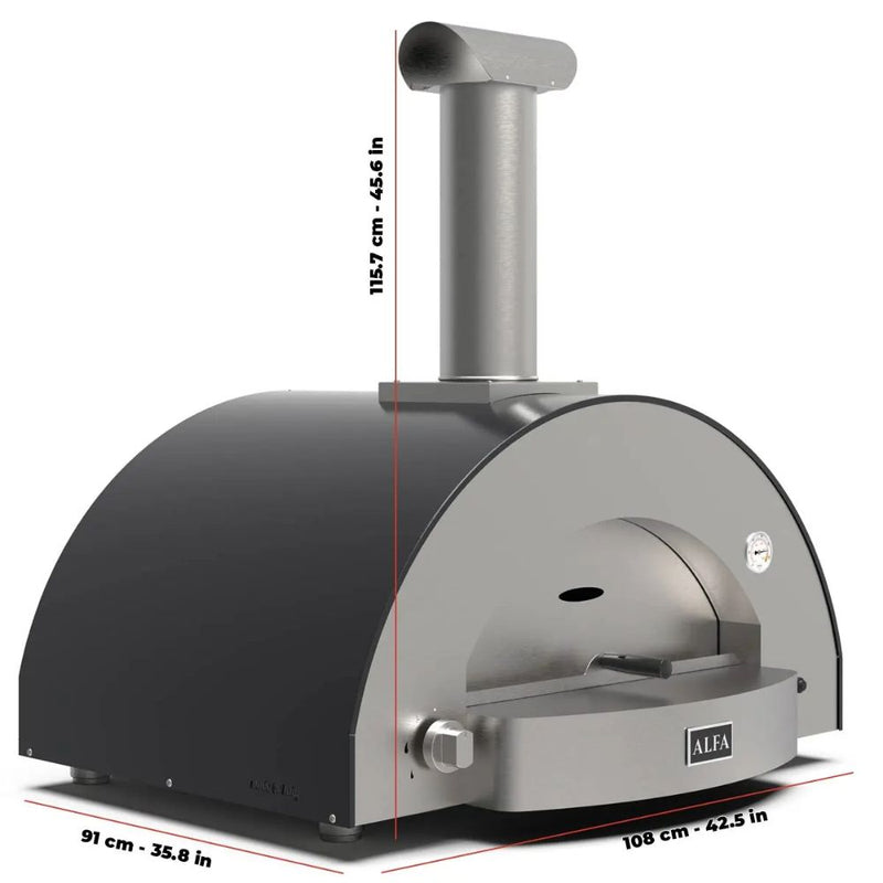 Alfa Classico 4 Pizze Grey Pizza Oven