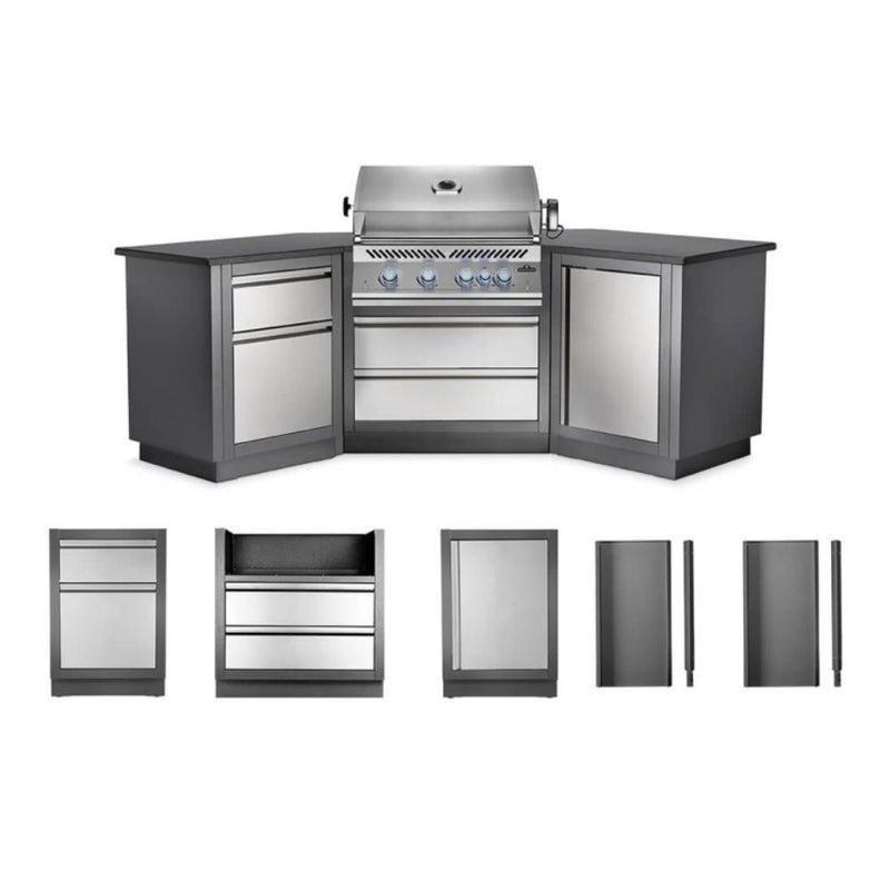 Napoleon Oasis 200 Outdoor Kitchen Island with Built in 700 Series 32 Grill