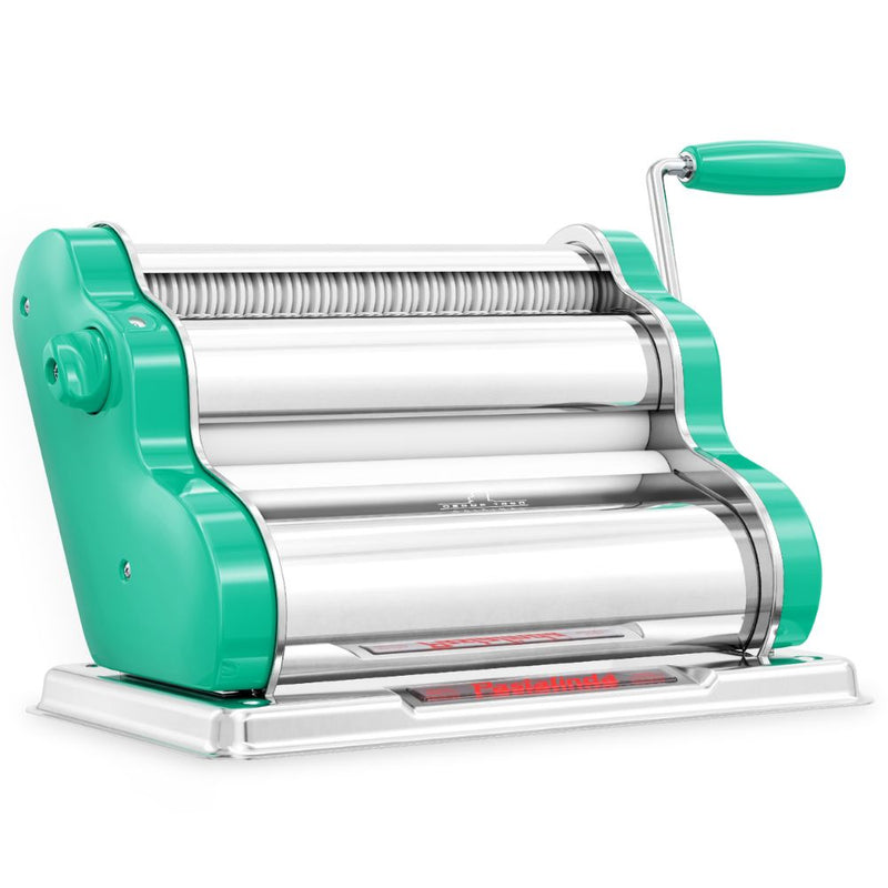 Pastalinda Classic 260 Pasta Maker Machine with  Hand Crank and Two Clamps