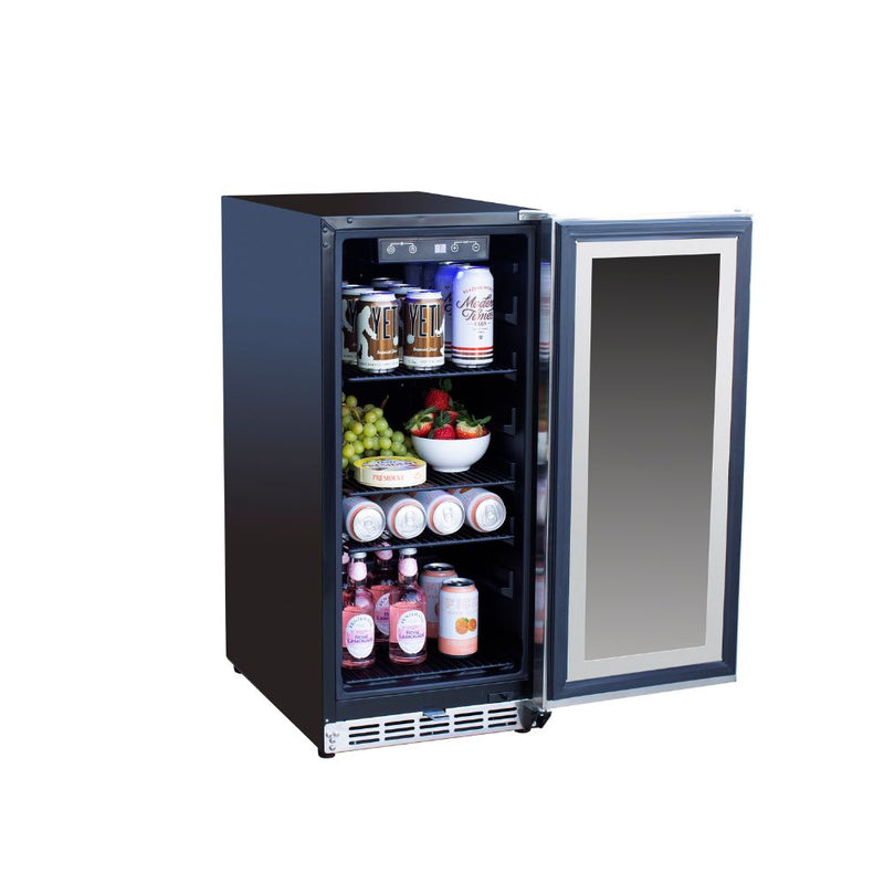 TrueFlame Outdoor Rated 15 Inch Fridge