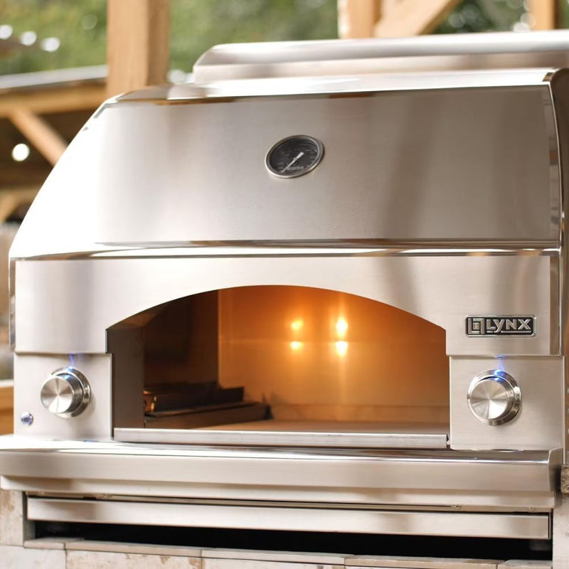 Lynx Napoli LPZAF Professional 30-Inch Gas Outdoor Pizza Oven On Mobile Cart
