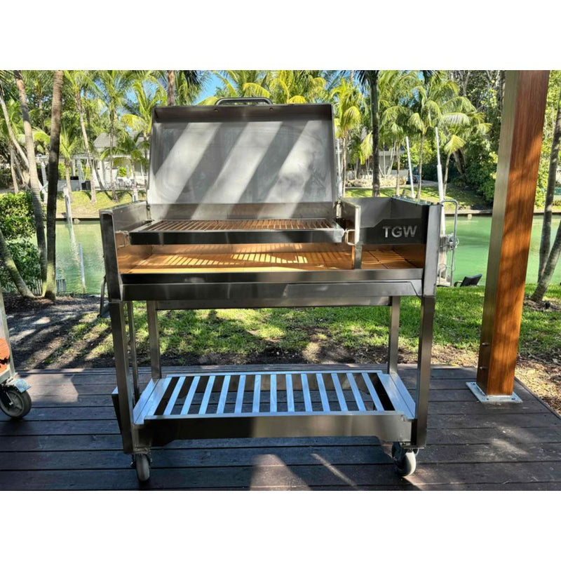 Tagwood BBQ Argentine Gaucho Stainless Steel Freestanding Charcoal Grill | GW STORE