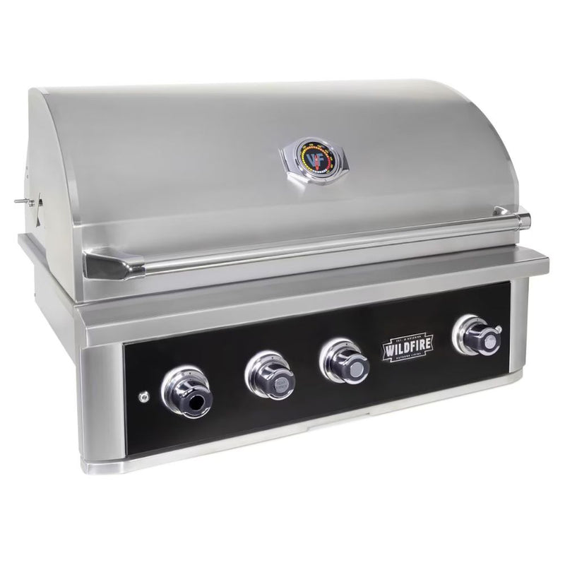 Wildfire Ranch PRO 36-Inch 3-Burner Black Built-in Gas Grill
