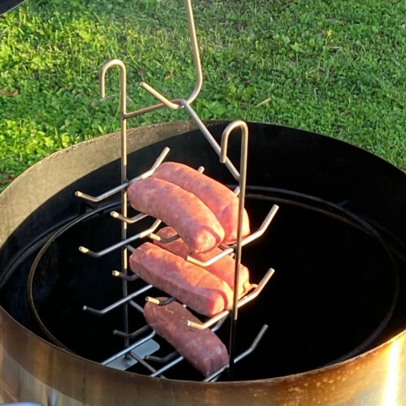 J Barrel Smoker Sausage Tower