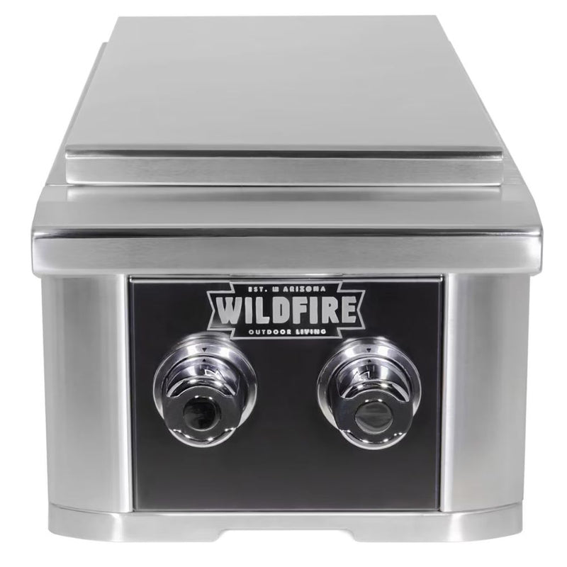 Wildfire Ranch Black Stainless Steel Gas Double Side Burner