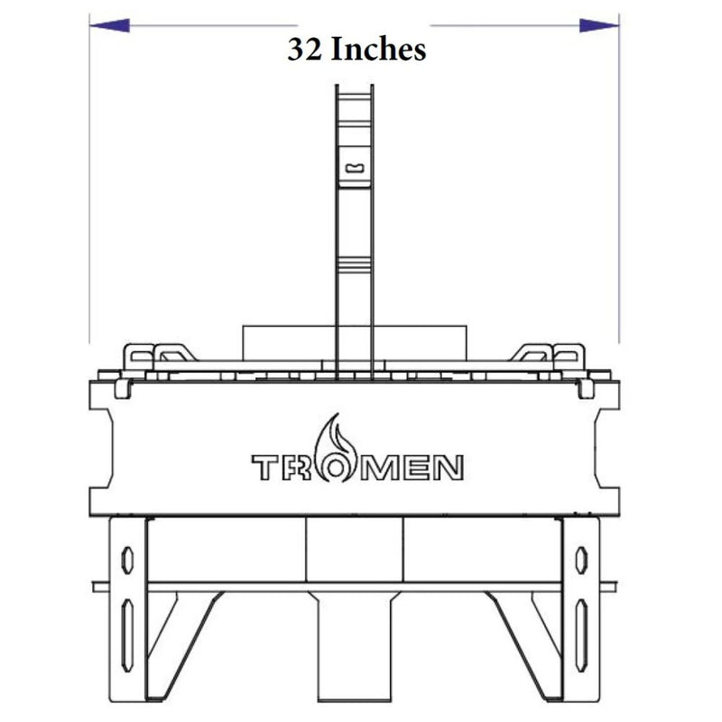 Tromen Duomo Ceibo Firepit Open Fire Argentine Grill