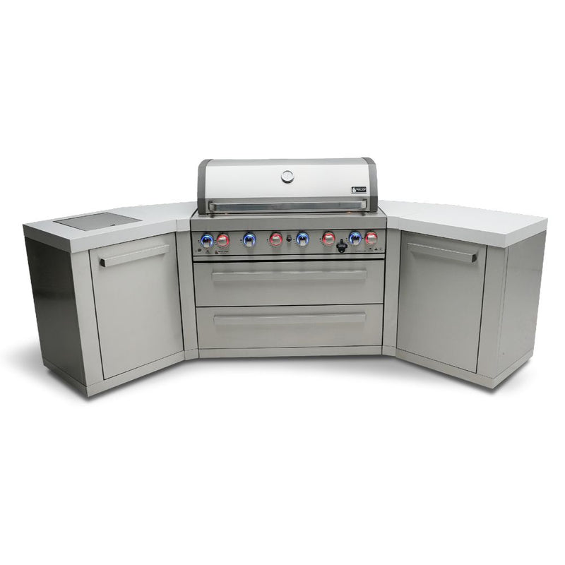 Mont Alpi MAi805-45 Propane 6-Burner Island with 45-Degree Corners