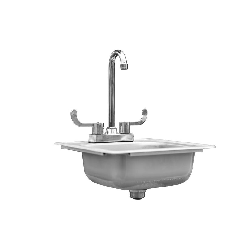 TrueFlame TF-NK-15D Drop-in 15x15" Sink