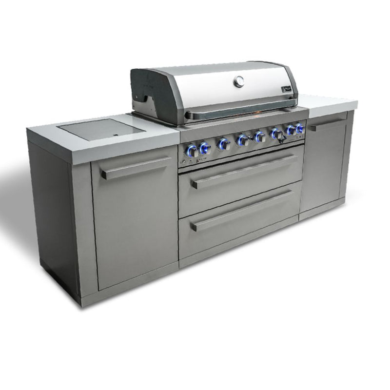Mont Alpi MAi805 6-Burner Outdoor Kitchen Island