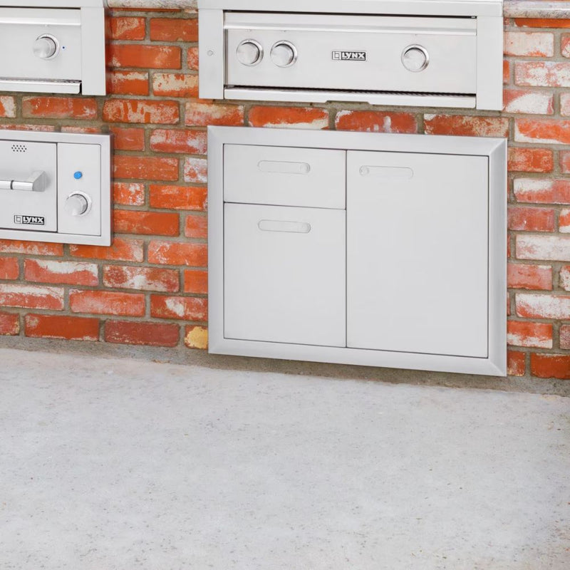 Lynx LSA30-4 Stainless Steel 30-Inch Access Door & Double Drawer Combo