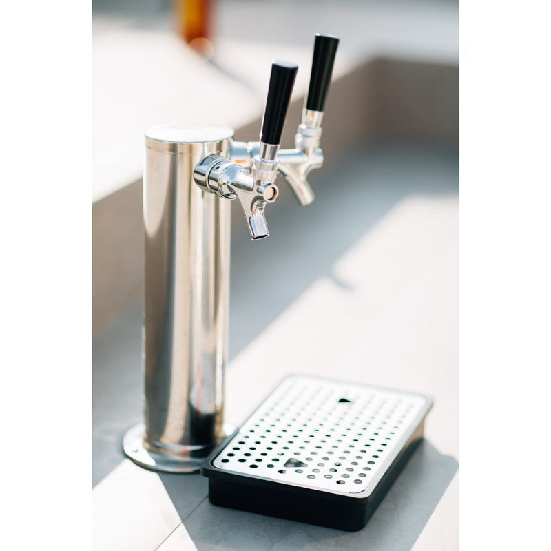 TrueFlame TF-RFR-24DK2 Deluxe Outdoor Rated 6.6c Double Tap Kegerator