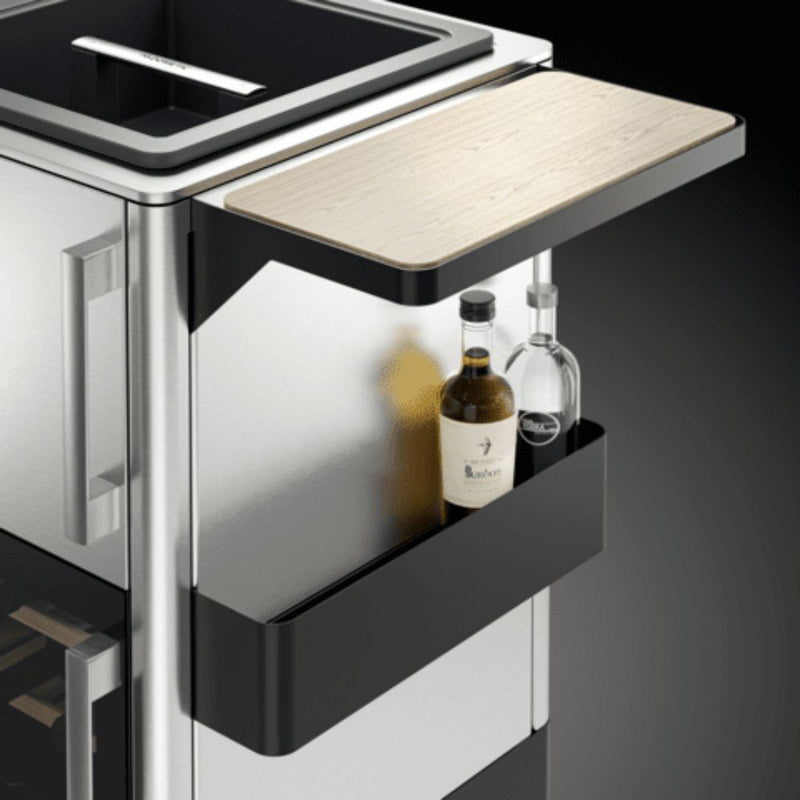 Dometic Extension table for MoBar 300/550, black coated steel, solid oak