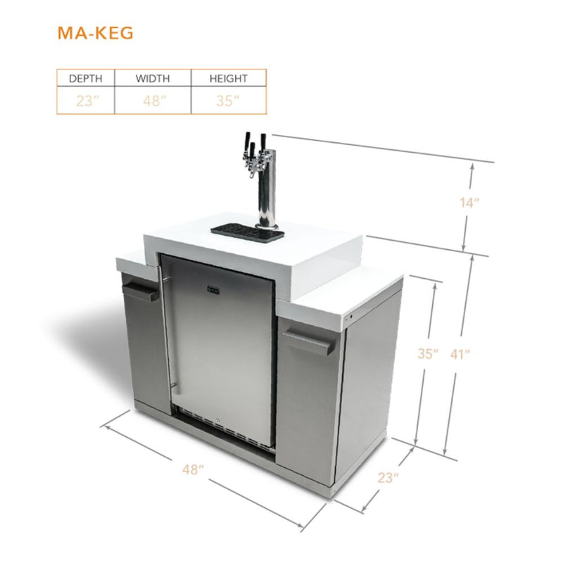 Mont Alpi MA-KEG 3 Tap Kegerator