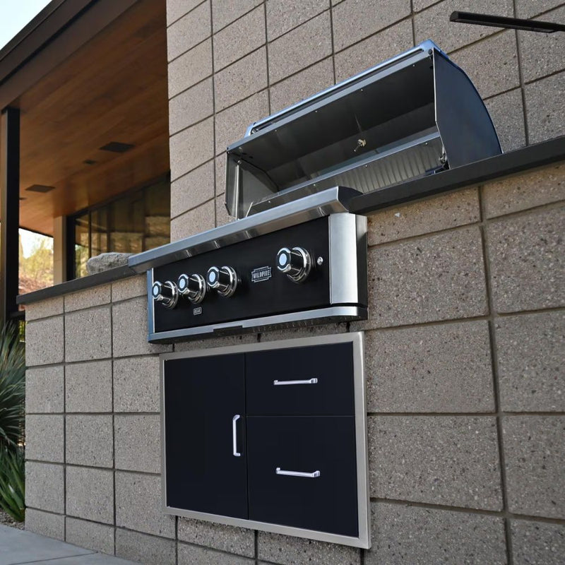 Wildfire Ranch PRO 36-Inch 3-Burner Black Built-in Gas Grill