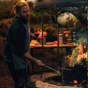 Tromen Duomo Firepit Open Fire Argentine Grill with Trolley | GW STORE