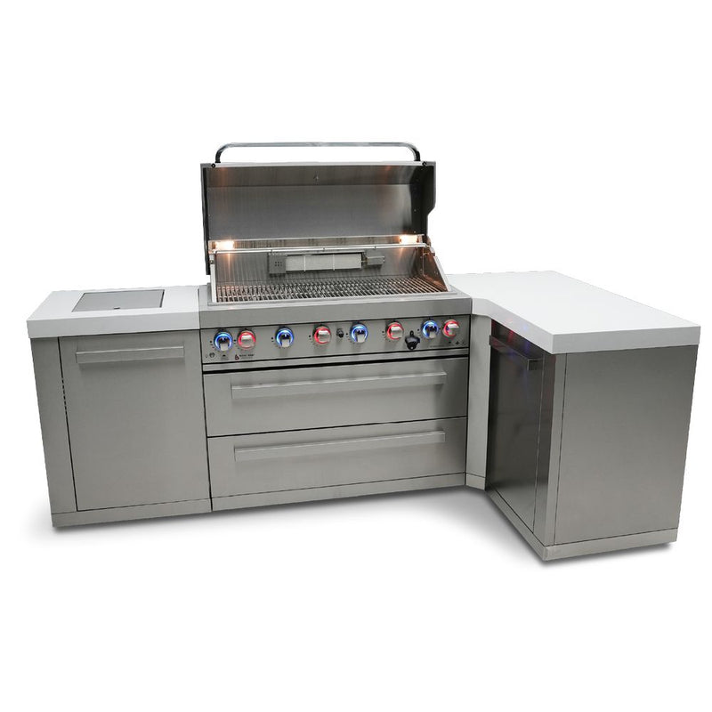 Mont Alpi MAi805-90 6-Burner Island with 90-Degree Corner