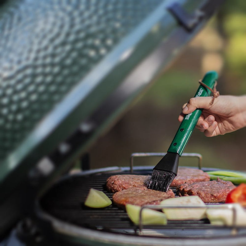 Big Green Egg 127686 Stainless Steel BBQ Tool Set with Wood Handles