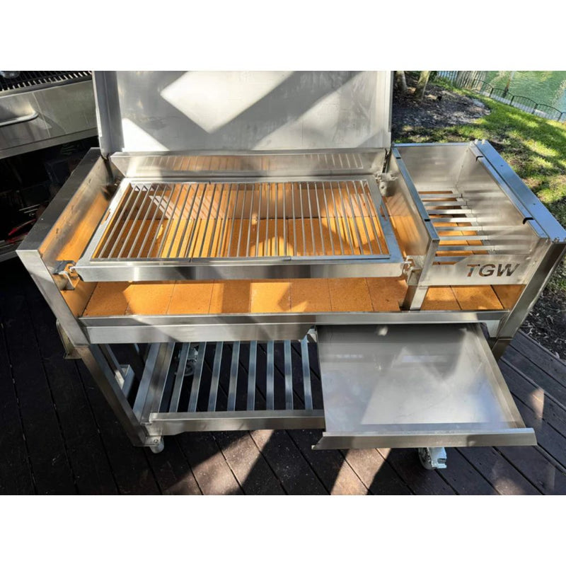 Tagwood BBQ Argentine Gaucho Stainless Steel Freestanding Charcoal Grill | GW STORE