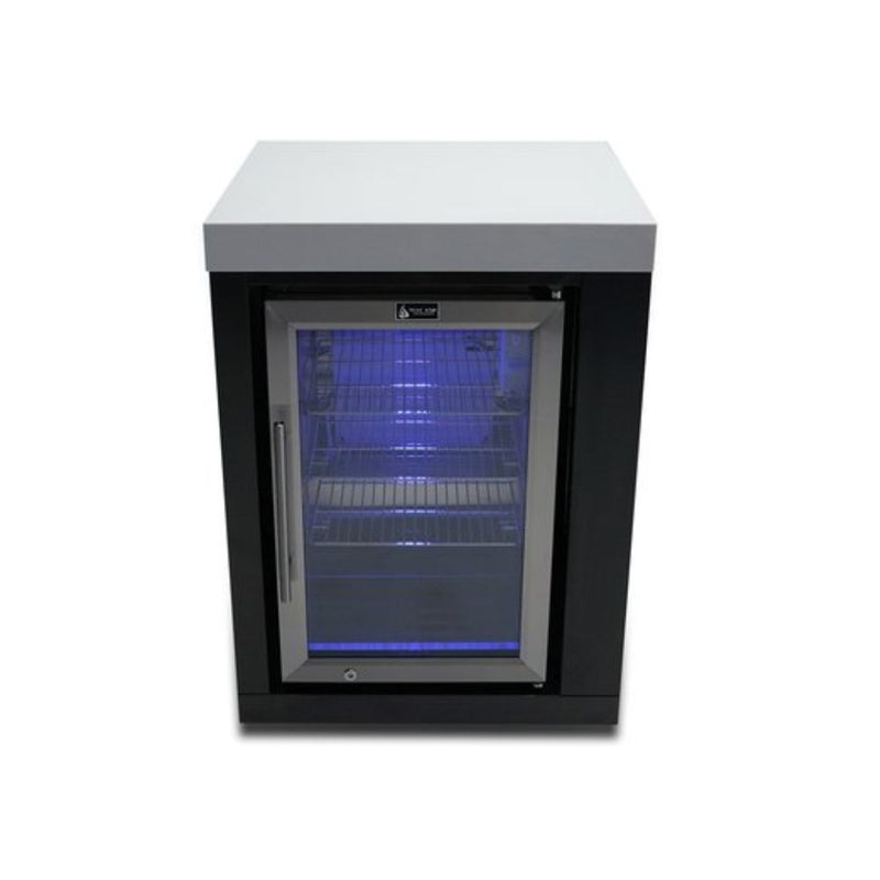 Mont Alpi MASFM-BSS Black Stainless Steel Fridge Cabinet Module