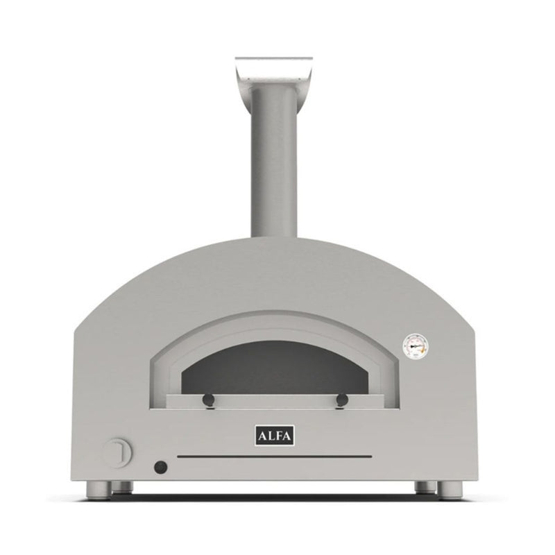 Alfa Futuro Wrinkle Black 2 Pizze Gas-Fired Pizza Oven