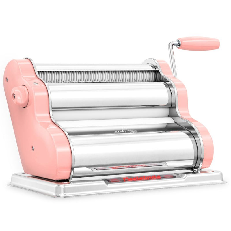 Pastalinda Classic 260 Pasta Maker Machine with  Hand Crank and Two Clamps