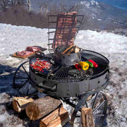 Tromen Duomo Firepit Open Fire Argentine Grill with Trolley | GW STORE