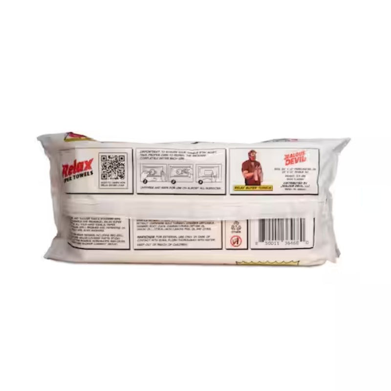 Jealous Devil Relax Super Towels - Multi-Purpose Cleaning Wipes