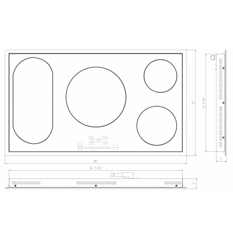 Thor Kitchen Professional 36-Inch Electric Cooktop