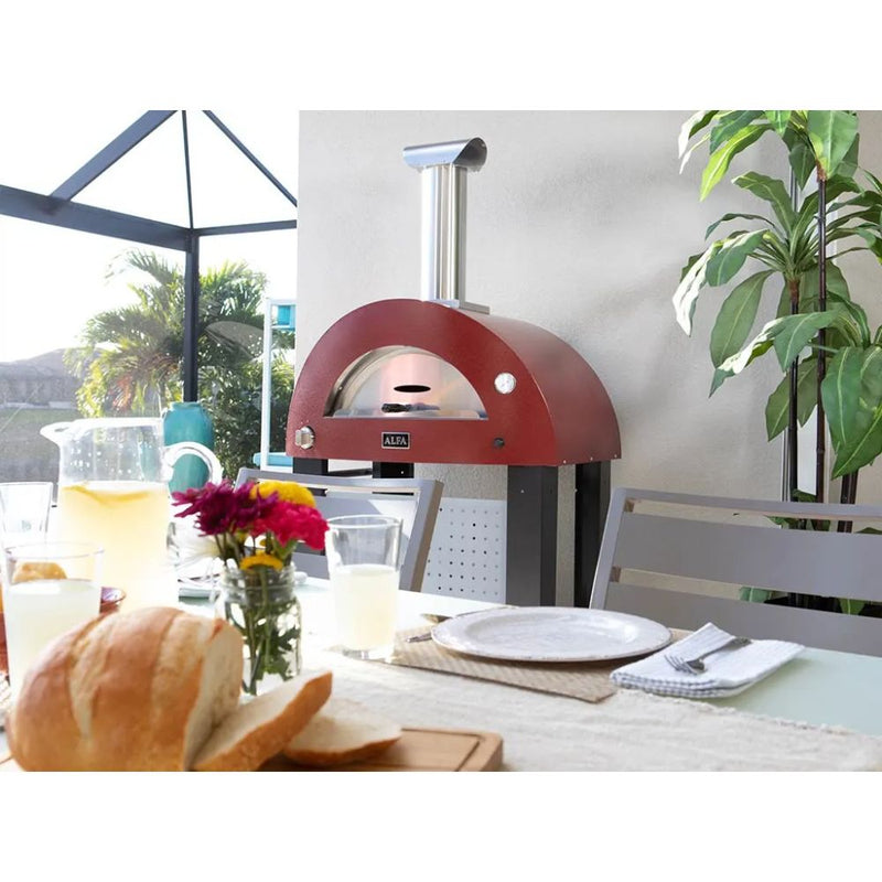 Alfa Moderno Ruby Red 2 Pizze Freestanding Gas Oven