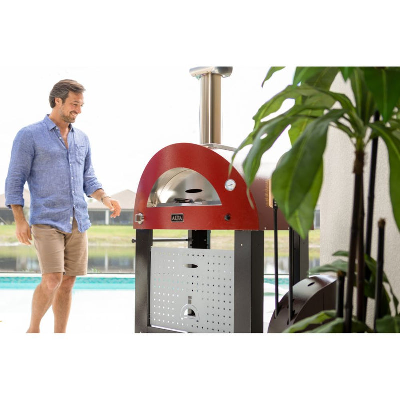 Alfa Moderno 3 Pizze Wood Fired Pizza Oven