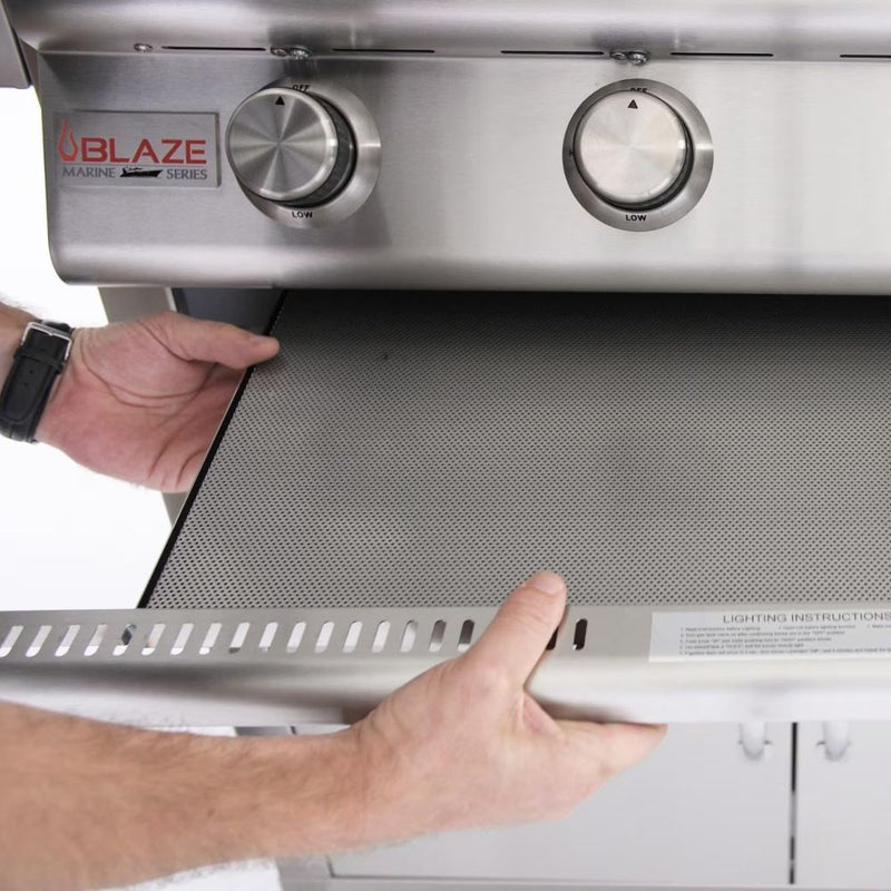 Blaze BLZ-4-DPFG Drip Tray Flame Guard For Blaze 4-Burner Gas Grills