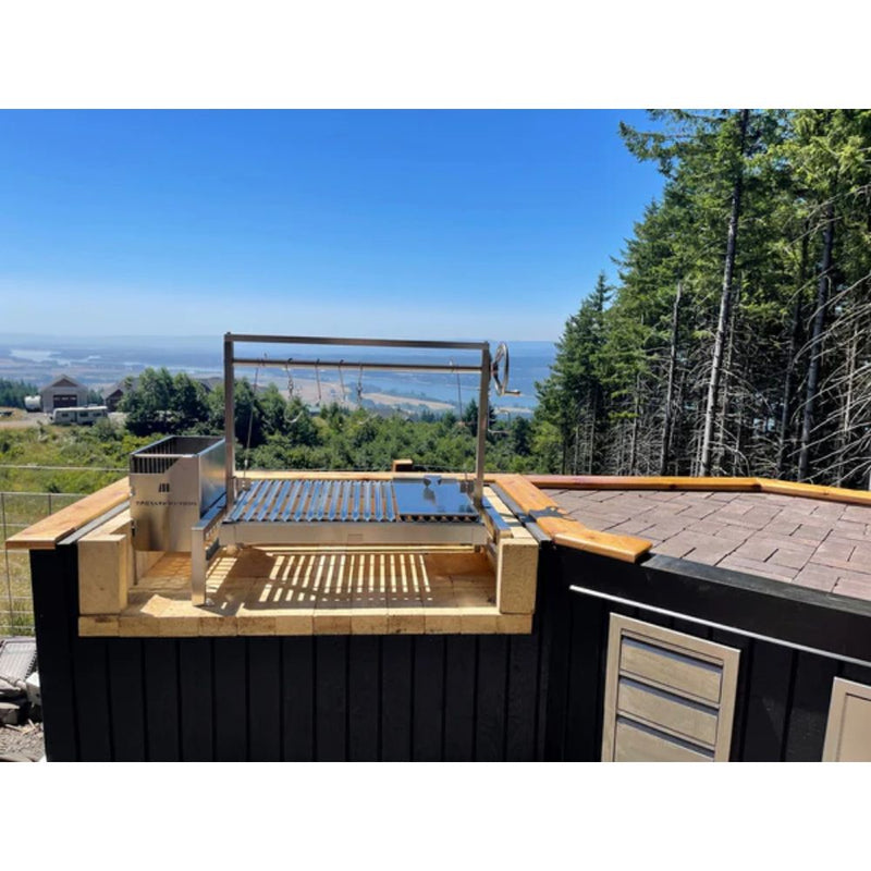 Tagwood BBQ09SS Built-In Insert Santa Maria Argentine Grill + 60 Firebricks Bundle | GW STORE