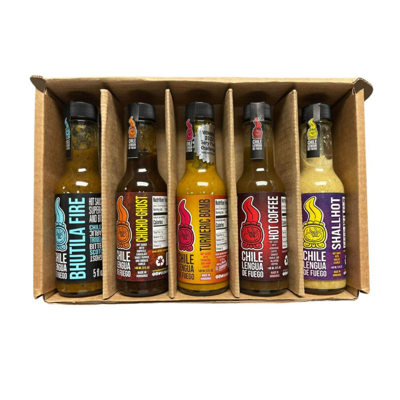 Chile Lengua de Fuego Hot Sauce Mixed Bundle