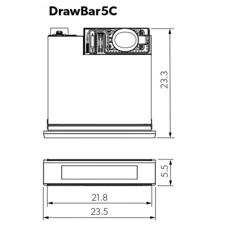 Dometic Compact wine cooler, clear glass door