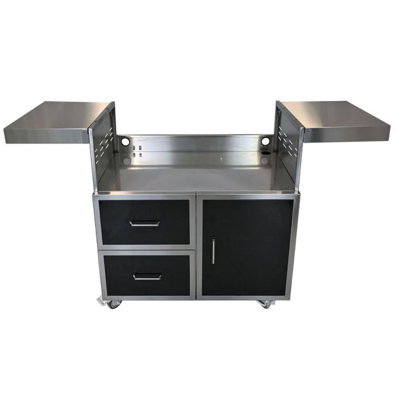 Wildfire Ranch PRO 36-Inch Black Stainless Steel Grill Cart