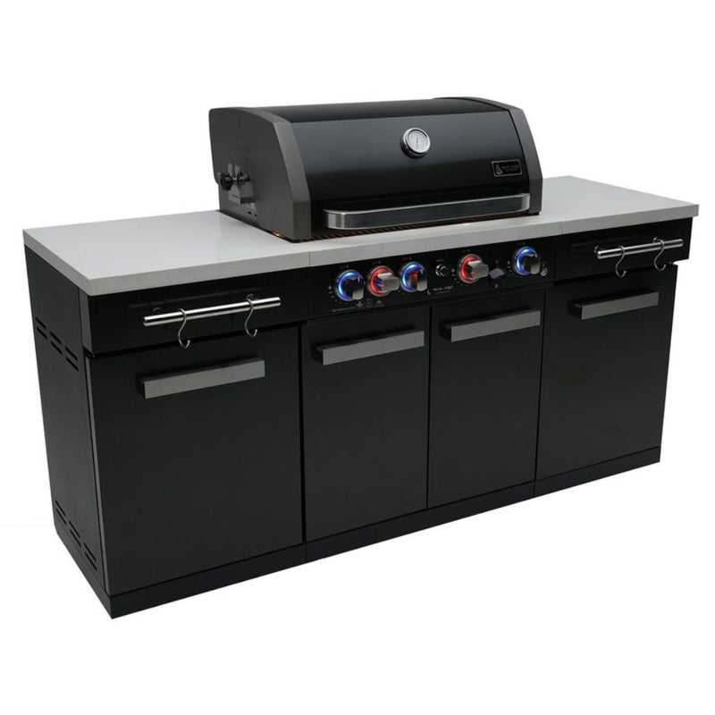 Mont Alpi MA-957 Stainless Steel Outdoor Kitchen Island with 5-Burner Grill