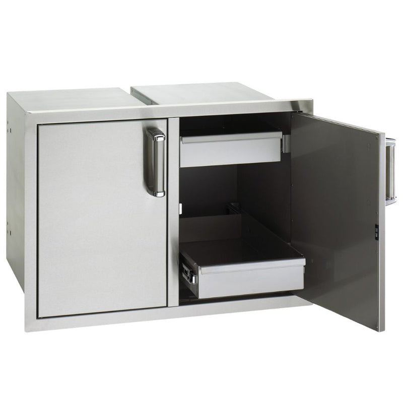 Fire Magic Premium Flush 30-Inch Double Doors w/ Dual Drawers