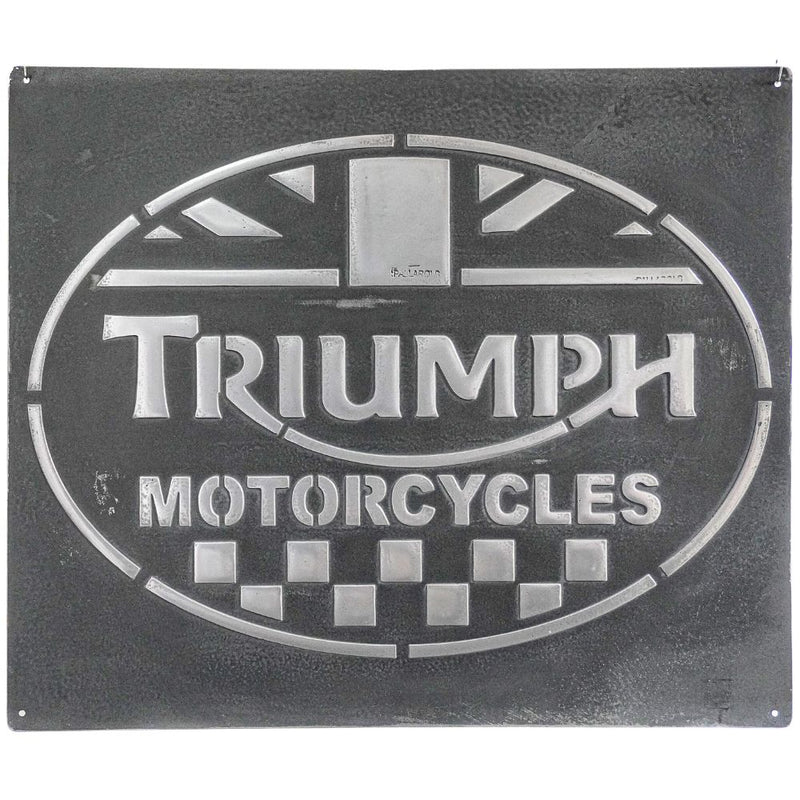 Pallarols Vintage "Triumph" Metal Sign, 20x24"